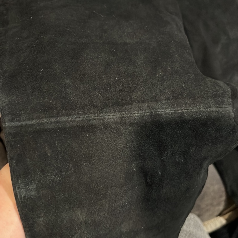 Vintage 100% Soft Black Leather/suede pants with liner - Picture 8 of 8